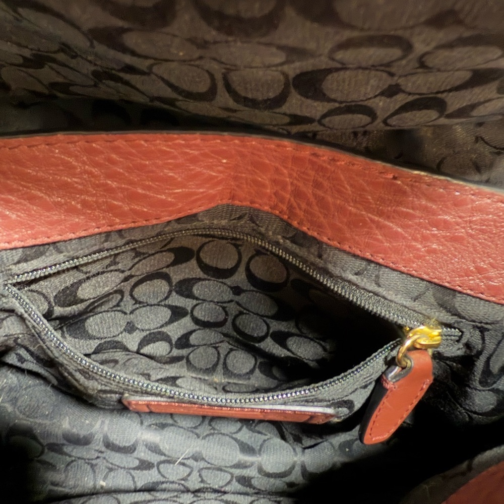 COACH Bleecker Boudreaux Pebbled Leather Mini Brooklyn Messenger Bag - Picture 6 of 16